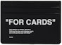 Buy OFF-WHITE 'FOR CARDS' Dompet Kartu (2 Slot) Hitam
