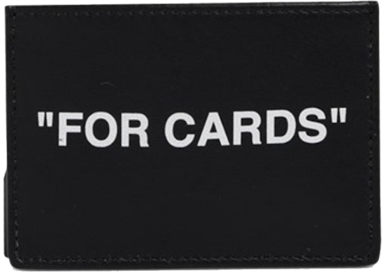 OFF-WHITE 'FOR CARDS' Dompet Kartu (2 Slot) Hitam Order OFF-WHITE 'FOR CARDS' Dompet Kartu (2 Slot) Hitam