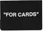 Order OFF-WHITE 'FOR CARDS' Dompet Kartu (2 Slot) Hitam