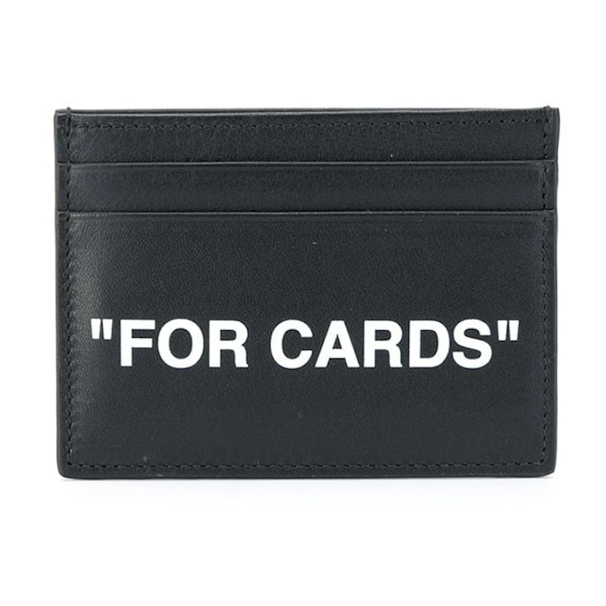 OFF-WHITE Quote "FOR CARDS" Card Holder Black