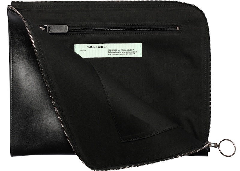 OFF-WHITE Quote "Portfolio" Document Folder Black White 圖 3