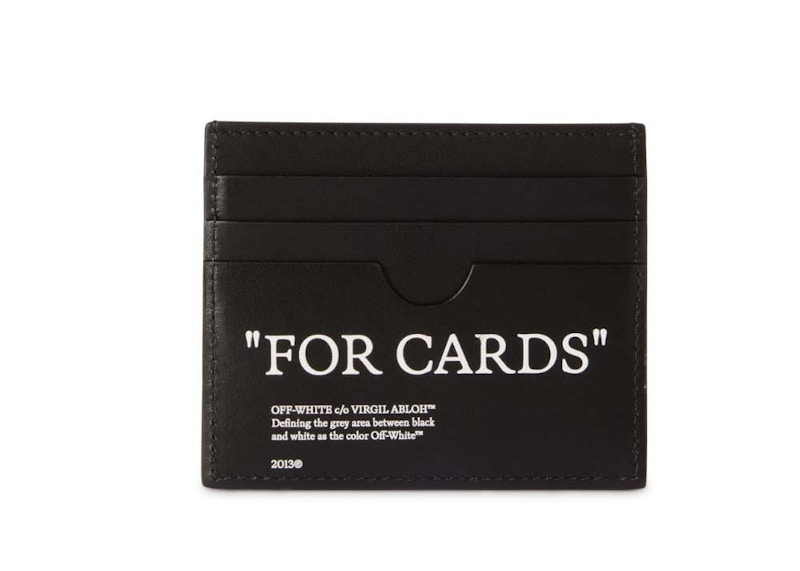 Off-White Quote Card Holder Black 圖 2