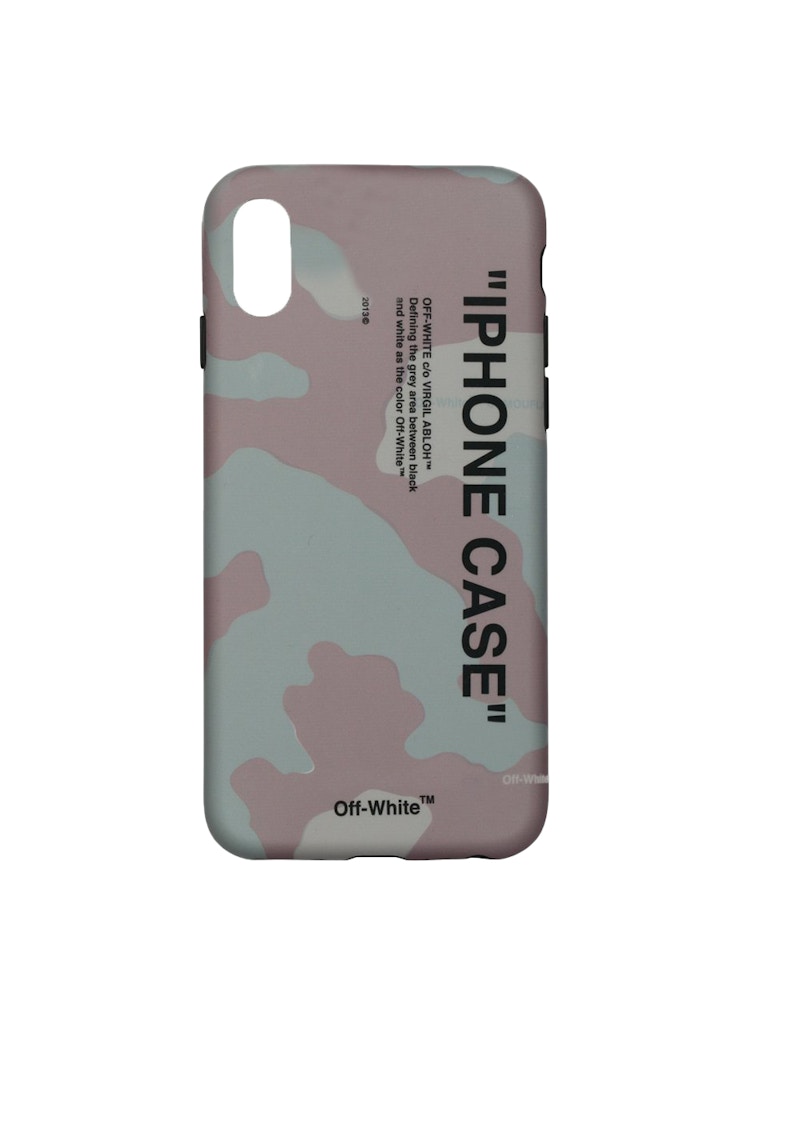 Buy Kes iPhone X Off-White Quote (SS19) Corak Camo/Hitam