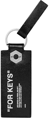 Off-White Quote Keychain Black/White Order Off-White Quote Keychain Black/White