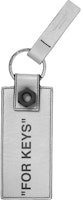 Off-White Quote Keychain Silver/Black Off-White Quote Keychain Silver/Black