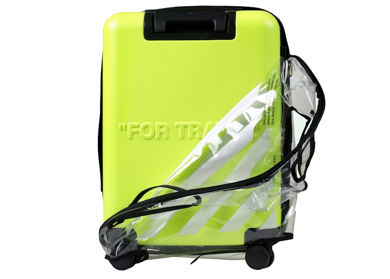 OFF-WHITE Quote Luggage "FOR TRAVEL" Fluo Yellow 圖 3