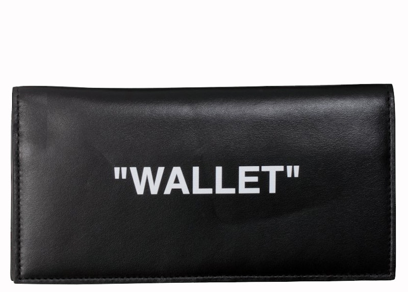 Buy Cartera OFF-WHITE Quote Yen "WALLET" Negra Blanca