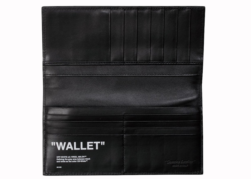 Lookbook Cartera OFF-WHITE Quote Yen "WALLET" Negra Blanca