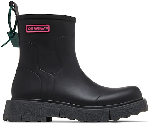 Off-White Rain Boot 'Black Fuchsia' OMID016F22MAT0011035 Buy Off-White Rain Boot 'Black Fuchsia' OMID016F22MAT0011035
