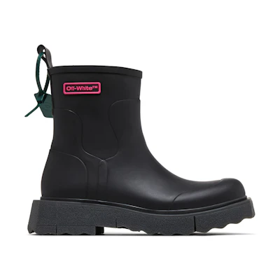 Off-White Rain Boot 'Black Fuchsia'