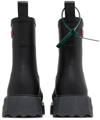 Off-White Rain Boot 'Black Fuchsia' OMID016F22MAT0011035 Details for Off-White Rain Boot 'Black Fuchsia' OMID016F22MAT0011035