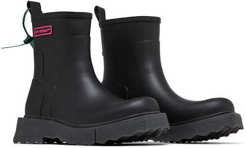 오프화이트 블랙 푸시아 레인부츠 OMID016F22MAT0011035 Cheap 오프화이트 블랙 푸시아 레인부츠 OMID016F22MAT0011035