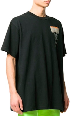 OFF-WHITE Rationalism 黑色印花標誌T恤 OMAA038R201850071088 Shop OFF-WHITE Rationalism 黑色印花標誌T恤 OMAA038R201850071088