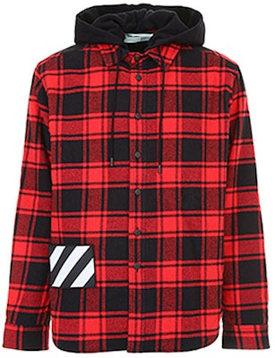 오프화이트 레드 체크 긴팔 셔츠 레귤러 핏 OMGA061E18A270012000 Buy 오프화이트 레드 체크 긴팔 셔츠 레귤러 핏 OMGA061E18A270012000