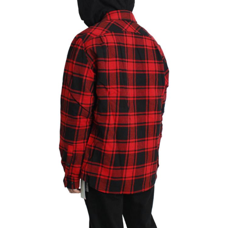 Purchase OFF-WHITE 紅色格紋長袖襯衫 常規版型 OMGA061E18A270012000