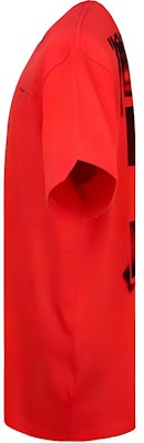 오프화이트 레드 루즈핏 티셔츠 그래피티 화살 모티프 OMAA038R191850152010 Shop 오프화이트 레드 루즈핏 티셔츠 그래피티 화살 모티프 OMAA038R191850152010