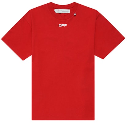OFF-WHITE 紅色油畫箭頭印花T恤 OMAA038S201850042088 Lookbook OFF-WHITE 紅色油畫箭頭印花T恤 OMAA038S201850042088