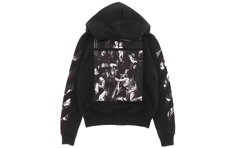 OFF-WHITE Religion Zip Hoodie Black OMBE001S20E300051088 圖 2