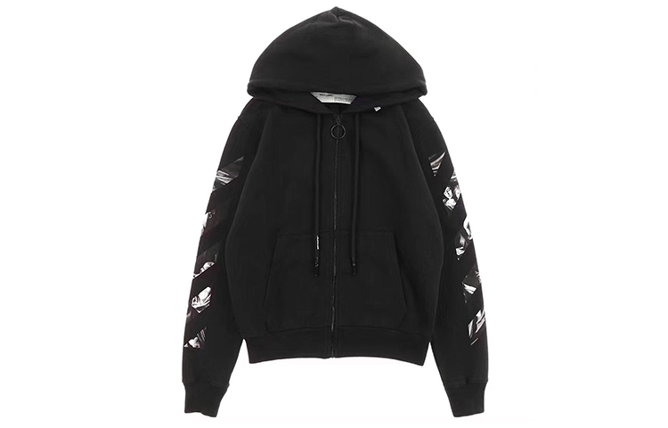 OFF-WHITE Religion Zip Hoodie Black OMBE001S20E300051088 圖 3