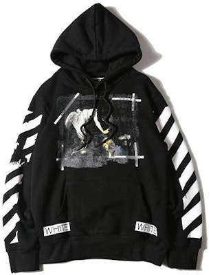 OFF-WHITE Religious Dissolution Hoodie Pria Hitam Pullover OMBB003S160030061088 Order OFF-WHITE Religious Dissolution Hoodie Pria Hitam Pullover OMBB003S160030061088