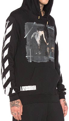OFF-WHITE Religious Dissolution Hoodie Pria Hitam Pullover OMBB003S160030061088 Purchase OFF-WHITE Religious Dissolution Hoodie Pria Hitam Pullover OMBB003S160030061088
