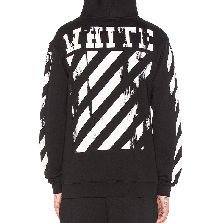 Details for OFF-WHITE Religious Dissolution Hoodie Pria Hitam Pullover OMBB003S160030061088