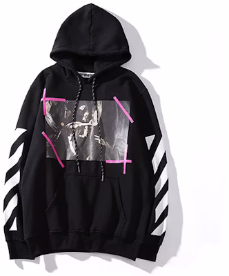 OFF-WHITE 宗教圖案連帽衫 初粉黑 男款 CM21010205 Buy OFF-WHITE 宗教圖案連帽衫 初粉黑 男款 CM21010205