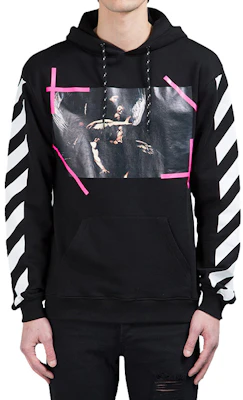 OFF-WHITE 宗教圖案連帽衫 初粉黑 男款 CM21010205 Shop OFF-WHITE 宗教圖案連帽衫 初粉黑 男款 CM21010205