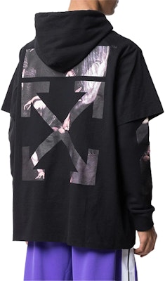 Sudadera con Capucha Negra OFF-WHITE Religious Graphic en Capas. OMAB033S201850041088 Purchase Sudadera con Capucha Negra OFF-WHITE Religious Graphic en Capas. OMAB033S201850041088