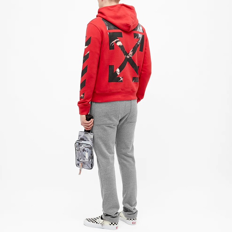OFF-WHITE Religious Painting Hoodie Red OMBB034S20E300042088 圖 6