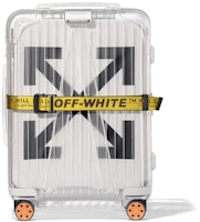 Off-White Rimowa See Through 36L Case White Off-White Rimowa See Through 36L Case White