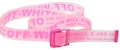 Off-White Rubber Industrial Belt (SS19) Transparent Fuchsia