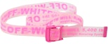 Buy Off-White Rubber Industrial Belt (SS19) Transparent Fuchsia