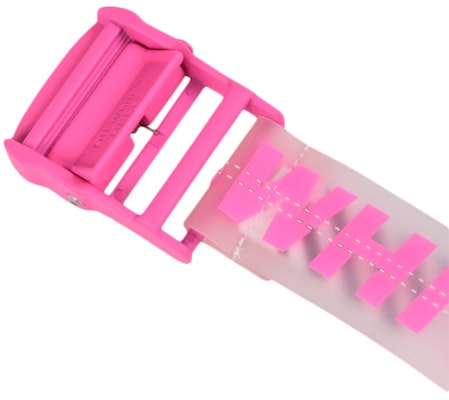 Off-White Rubber Industrial Belt (SS19) Transparent Fuchsia Order Off-White Rubber Industrial Belt (SS19) Transparent Fuchsia