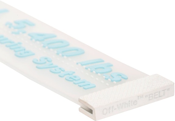 Off-White Rubber Industrial Belt Transparent/Light Blue Lookbook Off-White Rubber Industrial Belt Transparent/Light Blue