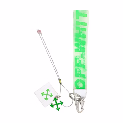Off-White Rubber Industrial Keychain (SS19) Green