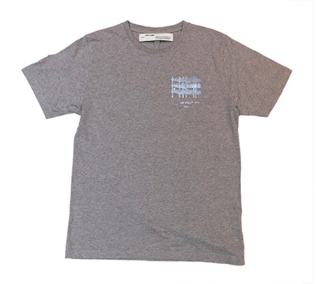 Off-White Scaffold Arrows Logo Baju Kelabu Buy Off-White Scaffold Arrows Logo Baju Kelabu