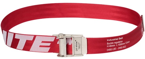Off-White Short 2.0 Industrial Belt Red/White Off-White Short 2.0 Industrial Belt Red/White