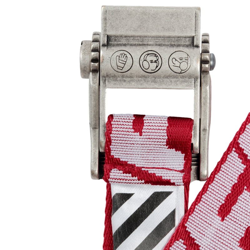 Order 오프화이트 2.0 인더스트리얼 벨트 (레드/화이트)
