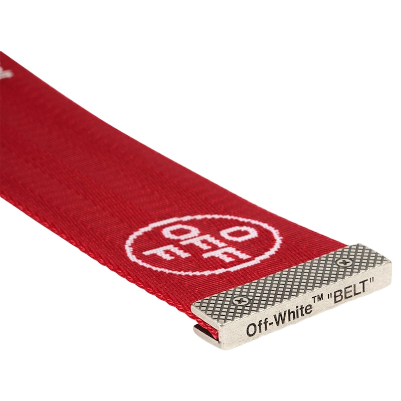 Lookbook 오프화이트 2.0 인더스트리얼 벨트 (레드/화이트)
