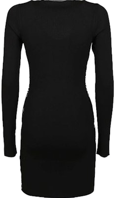 오프 화이트 사이드 로고 프린트 블랙 드레스 OWHI033E20KNI0011000 Order 오프 화이트 사이드 로고 프린트 블랙 드레스 OWHI033E20KNI0011000