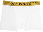 Buy Off-White Single Pack Stretch Cotton Boxer Briefs White/Yellow/Black