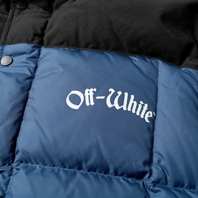 Off-White Ski Down Puffer Jacket Blue/Black Order Off-White Ski Down Puffer Jacket Blue/Black