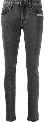Off-White Skinny Denim Grey Area Jeans Dark Grey/White Buy Off-White Skinny Denim Grey Area Jeans Dark Grey/White