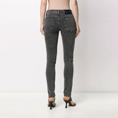 Off-White Skinny Denim Grey Area Jeans Dark Grey/White Lookbook Off-White Skinny Denim Grey Area Jeans Dark Grey/White
