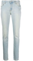 Off-White Skinny Denim Jeans Bleached Blue/White Off-White Skinny Denim Jeans Bleached Blue/White