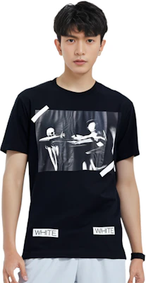 OFF-WHITE Baju T Hitam Lukisan Tengkorak AU1001-03-05 Sizing OFF-WHITE Baju T Hitam Lukisan Tengkorak AU1001-03-05