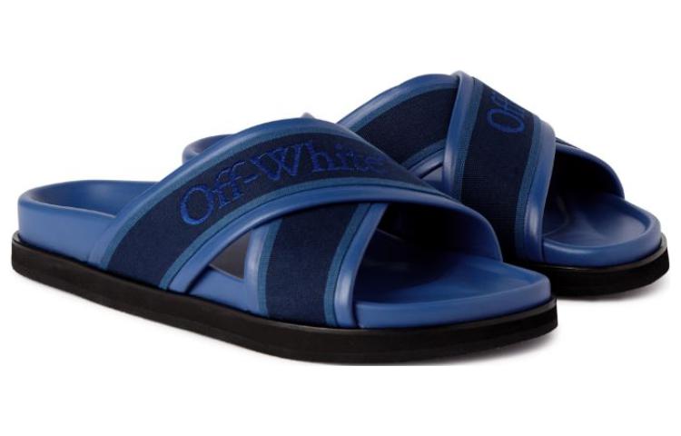 Off-White Slide 'Blue Black' 圖 3