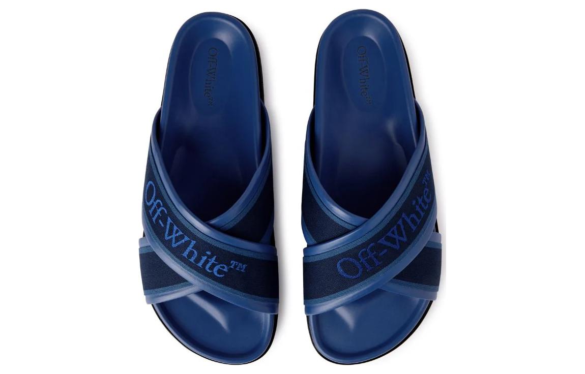 Off-White Slide 'Blue Black' 圖 4