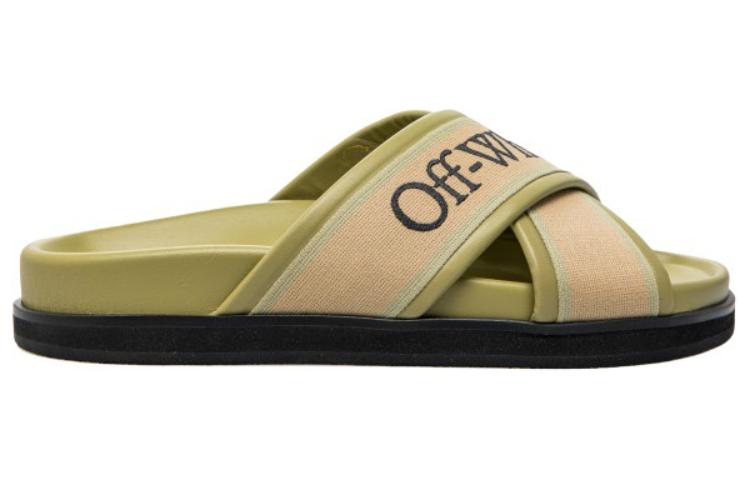 Off-White Slide 'Green Leather' 圖 2